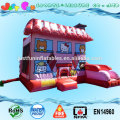 18oz PVC inflatable jump castle with slide,cute hello kitty bounce house for sale